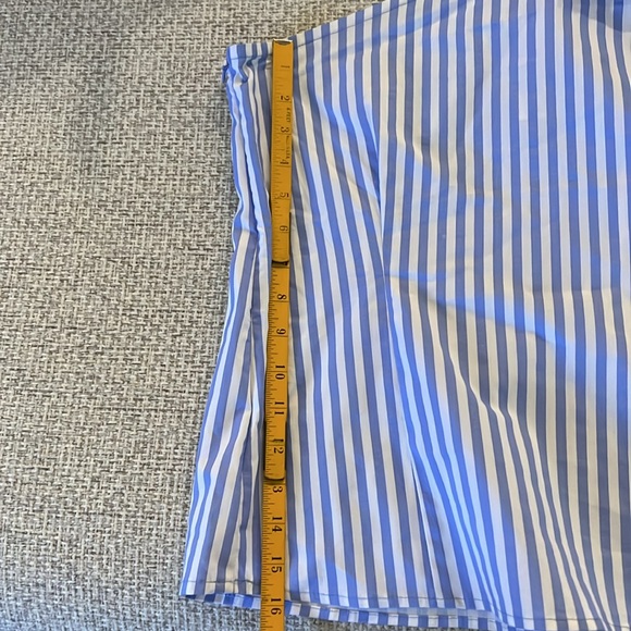 NWT NY & Company Striped One Shoulder Bow Top - Picture 10 of 13